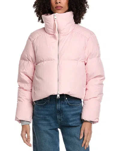 Canada Goose Garnet Cropped Puffer Coat In Pink