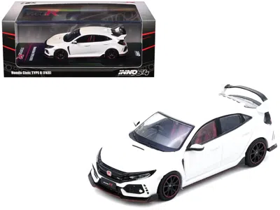 Inno Models Honda Civic Type R (fk8) Rhd (right Hand Drive) White 1/64 Diecast Model Car By