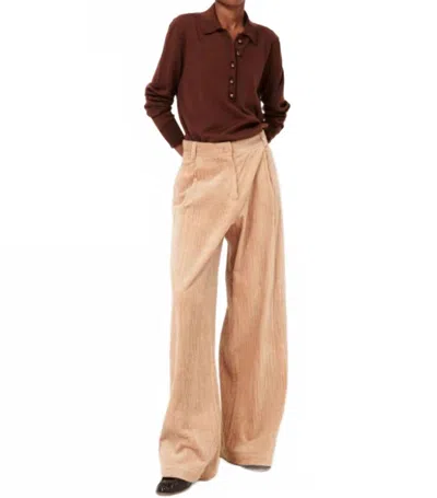 Sessun Paseo Wide Leg Pants In Beige In Brown