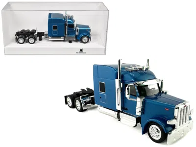 Ho Logistics Replicas Peterbilt 589 With Stand Up Sleeper Cab Blue Metallic 1/87 (ho) Plastic Model Car By