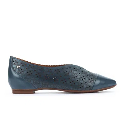 Pikolinos Women's La Marina Leather Flats In Sapphire In Blue