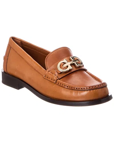 Ferragamo Ofelia Leather Loafer In Brown