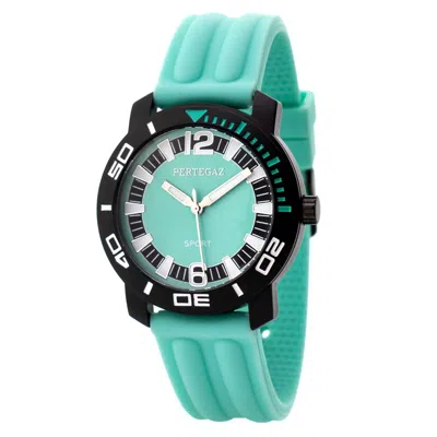 Pertegaz Rubber Sport Watch In Green