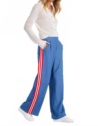 Bishop + Young Ford Tencel Track Pants In Blue/multi In Multi