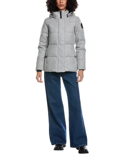 Canada Goose Chelsea Wool Parka In Gray