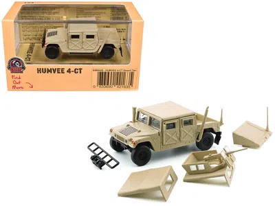 Bm Creations Humvee 4-ct Military Vehicle Desert Tan With Alternative Tops 1/64 Diecast Model Car By Bm