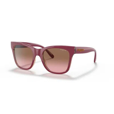 Vogue Resin Women's Sunglasses In Burgundy