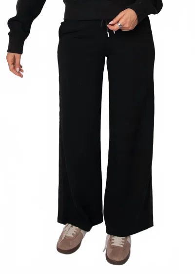 Rd Style Erika Drawstring Soft Knit Pant In Black In Black