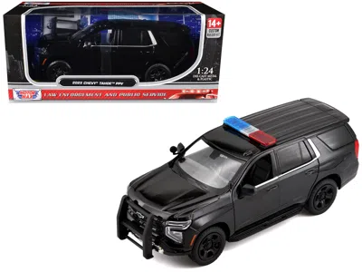 Motormax 2025 Chevrolet Tahoe Ppv Black "custom Builder's Kit - Law Enforcement And Public Service" Series In Black
