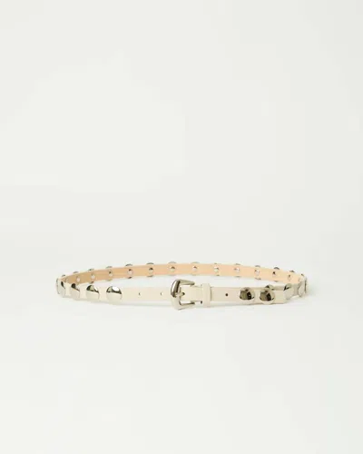 B-low The Belt Women's Ames Leather Belt In Bone/silver In Multi