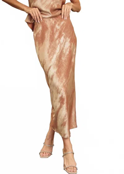 Dress Forum Golden Goddess Maxi Skirt In Multi