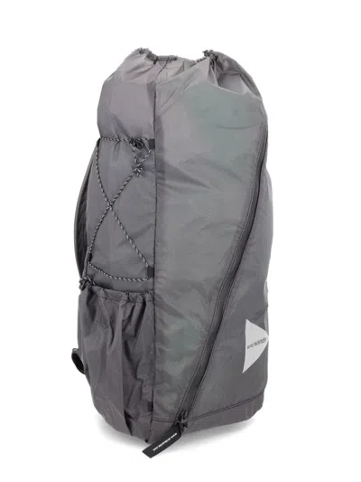 And Wander Sil Daypack Backpack In Gray