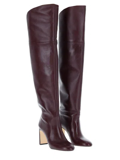 Stuart Weitzman Boot "babette" In Burgundy