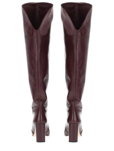 Stuart Weitzman Boot "babette" In Burgundy