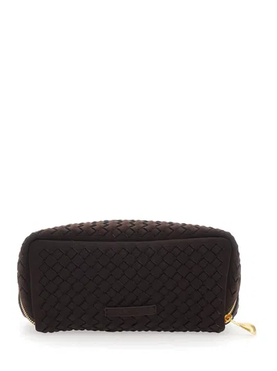 Naghedi Caravan Medium Cosmetic Case In Brown