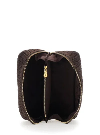 Naghedi Caravan Medium Cosmetic Case In Brown