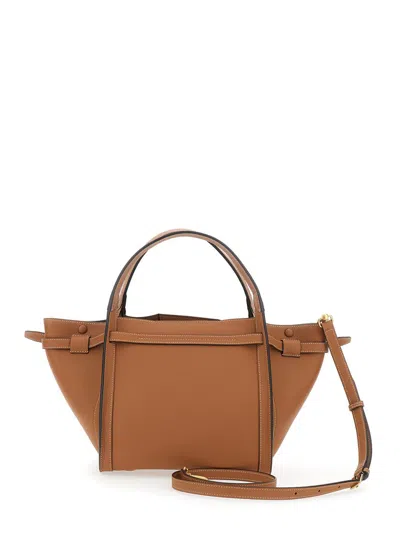 Tod's T String Shopper Medium In Brown