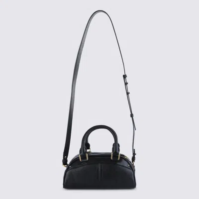 Chloé Black Leather Chloe Bowling Top Handle Bag In Black