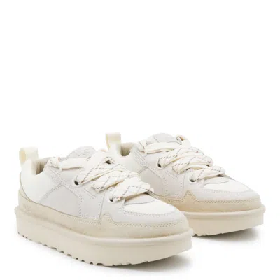 Ugg Lo Lowmel Mesh And Suede Sneakers In Neutral
