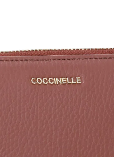 Coccinelle Metallic Soft Wallet In Brown
