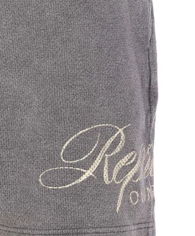 Represent Elasticized Logo Shorts In Gray