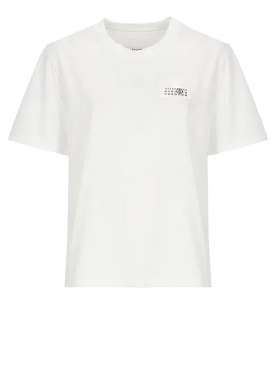 Mm6 Maison Margiela T-shirts And Polos In White