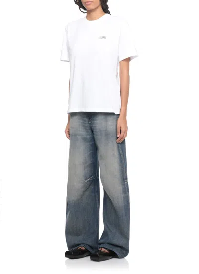 Mm6 Maison Margiela T-shirts And Polos In White