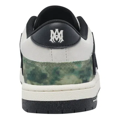 Amiri Camo Skel Lace-up Sneakers In Green