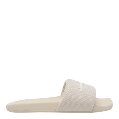 Alexander Wang Women Logo Slide Sandals In Animal Print