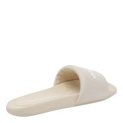 Alexander Wang Women Logo Slide Sandals In Animal Print