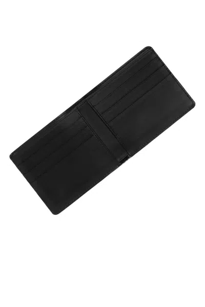 Dolce & Gabbana Wallet In Jacquard Fabric With Logo In Black