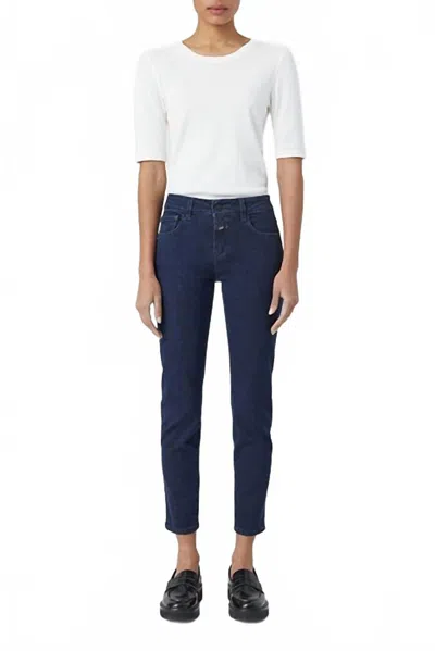 Closed Baker Mid Rise Crop Jeans In Dark Blue In Blue