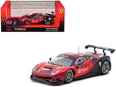 Tarmac Works Ferrari 488 Gt3 #51 Chen Weian "harmony Racing" "macau Gt Cup" (2022) "hobby64" Series 1/64