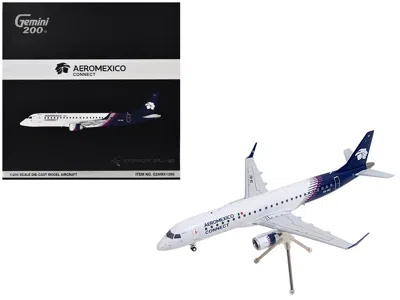 Geminijets Embraer Erj-190 Commercial Aircraft "aeromexico Connect" (xa-iac) White With Blue Tail "gemini 200" 