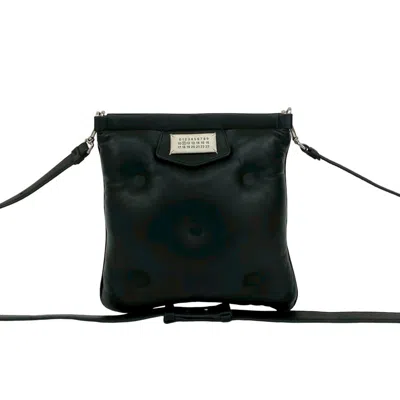 Pre-owned Maison Margiela Leather Pochette Shoulder Bag () In Black