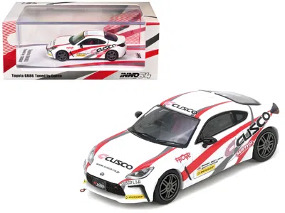 Inno Models Toyota Gr86 Tuned By "cusco" Rhd (right Hand Drive) White With Red And Gray Stripes