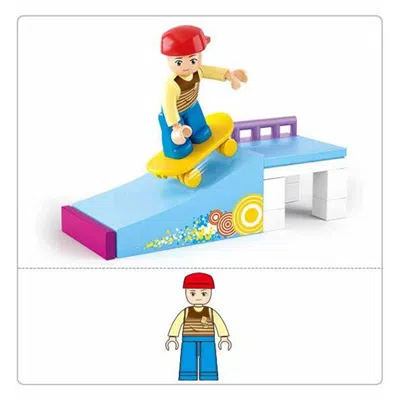 Sluban Girls Dream Skater Boy Building Brick Kit (23 Pcs)