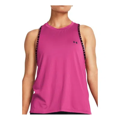 Under Armour Knockout Novelty Tank In Pink In Pink