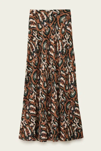 Ba&sh Women's Onintia Midi Skirt In Ocre In Brown