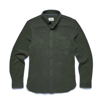 Surfside Supply Men's Brian Button Up Top In Olive Heather In Green