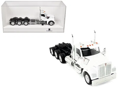 Ho Logistics Replicas Kenworth W990 3-axel Day Cab White 1/87 (ho) Plastic Model Car By Ho Logistics