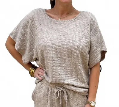 Anniewear Courtney Top In Taupe In Animal Print