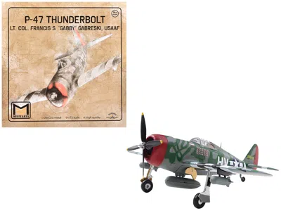 Militaria Die Cast Republic P-47 Thunderbolt Fighter Aircraft "lt. Col. Francis S. "gabby" Gabreski" United States Army