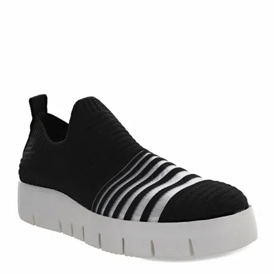 Bernie Mev Women's Fx Dione Sneaker In Black/white In Black