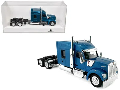 Ho Logistics Replicas Kenworth W990 With Stand Up Sleeper Cab Blue Metallic 1/87 (ho) Plastic Model Car By