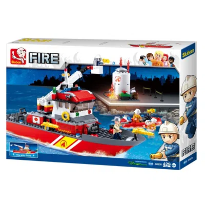 Sluban Fireboat + Oil Tank Building Brick Kit (429 Pcs)