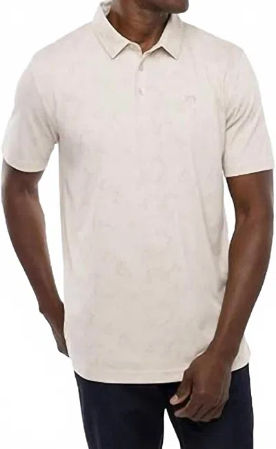 Travismathew Warmer Tides Polo Shirt In Moonbeam In Neutral
