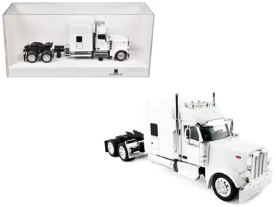 Ho Logistics Replicas Peterbilt 589 With Stand Up Sleeper Cab White 1/87 (ho) Plastic Model Car By Ho