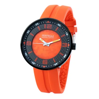 Pertegaz Rubber Sport Watch In Orange