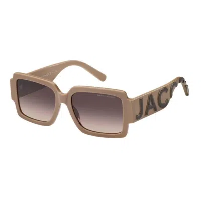Marc Jacobs Brown Shaded Rectangular Ladies Sunglasses Marc 693/s 0noy/ha 55 In Brown